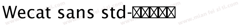 Wecat sans std字体转换